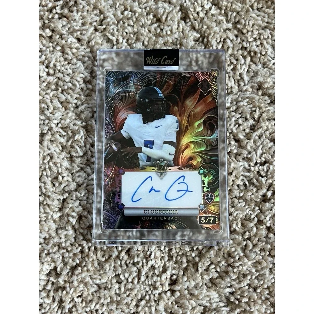 2024 Wild Card 7 Card Studs CJ Ogbonna First Trading Card Auto 5/7